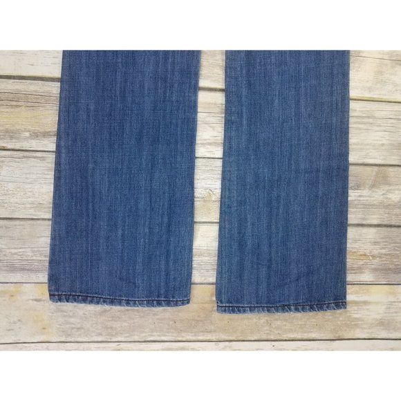 PETROL JEANS Denim Jenna Womens Size 29x34 Blue Distress’s Stud Casual Zip - Picture 7 of 13